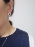 网红时尚韩版耳钉925银耳针圆圈耳饰气质甜美耳环送女友情人节生日礼物简约个性饰品 3-4-37 金色 实拍图