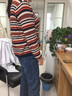 莎妮朵罗大码女装胖mm秋装新款打底衫女胖人宽松款遮肚子显瘦毛衣女15330 黄色 XL建议95~130斤 实拍图