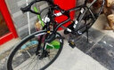 云宵 变速死飞自行车公路赛车男单车跑车弯把破风学生成人实心胎竞速 纯黑色24速40刀 实拍图