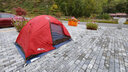牧高笛 户外帐篷露营徒步登山防风防暴雨遮阳双层便携T2T3铝杆专业系列  T2（铝杆） 红色 实拍图