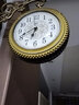 康巴丝（Compas）欧式客厅双面复古钟表现代挂钟田园客厅两面 3064古典银 其他 实拍图