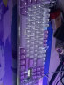 本手《鲸语星愿》主题机械键盘有线电竞游戏键盘鼠标套装台式电脑笔记本打字办公女生发光吃鸡键鼠套装 《鲸语星愿》紫白【白光】青轴 机械键盘104键 实拍图