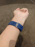 积优（JEAYOU）轻便运动表带橡胶表带适用浪琴康卡斯万国欧米茄海马300沛纳海宝珀百年灵帝舵豪利时万宝龙手表带 蓝色 21mm 针扣 实拍图