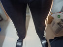 BJHG【2.0】 不计后果春秋环保麂皮绒串标拼接休闲裤子男潮流直筒长裤 黑色 2XL (160-200斤） 实拍图