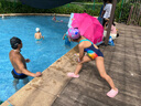 速比涛（Speedo）儿童泳衣经典竞速训练抗氯柔软贴合时尚连体泳衣女童 海蓝/蓝 26 实拍图