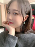 闪刻和田玉耳环女2024新款气质高级感情人节生日礼物百搭耳坠玉石耳饰 银色青玉耳坠 实拍图