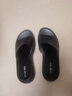 ZHR拖鞋女牛皮帮面厚底增高凉拖外穿气质一字拖女轻便百搭ES73黑色39 实拍图