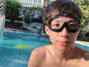 DEX泳镜男女通用高清防雾不勒眼大框游泳潜水眼镜护目镜舒适专业游泳装备平光游泳镜 黑色透明 实拍图