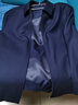 鼎铜夹克男外套春秋新品羊毛外衣男士休闲翻领商务爸爸装春装拉链中年 藏蓝色 92.2%羊毛 7.8%桑蚕丝 175 实拍图