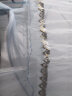 北极绒（Beijirong） 吊顶蚊帐圆顶免安装欧式家用上下床通用子母床纱帐1.5米公主风 蓝灰 1.5米床通用(直径1.5米) 实拍图