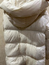 朗姿【朗姿Basic衣橱】轻羽45°云90白鹅绒连帽短款羽绒服冬季新款 白色 M 实拍图