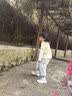 巴拉巴拉童装女童裤子儿童秋装小童宝宝时尚甜美休闲长裤 浅花灰00205 110 cm 实拍图
