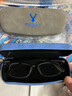 静视眼镜盒个性时尚高档抗压便携近视眼镜盒子耐压耐用太阳镜墨镜子 蓝色【+麂皮绒镜布】 实拍图