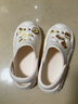 百慕倾臣洞洞鞋女士夏季可爱百搭家居新款防滑厚底户外两穿情侣包头凉拖男 白色 37-38 适合38-39（内长240MM） 实拍图