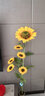 润蕾仿真向日葵太阳花假花绢花干花客厅卧室落地摆放花室内装饰花 小5头1.1高   花小 实拍图
