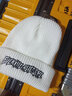 慕衣宾士帽子男冬季韩版潮流大头围针织帽男女冬天保暖毛线帽女情侣棉帽子 FK白色 可调节 实拍图
