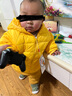 鸭鸭（YAYA）儿童轻薄羽绒服短款宝宝男女大小童保暖新款冬季童装外套D 黄色 120 实拍图