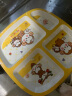 五和萌猴儿童餐具宝宝碗婴儿碗分格餐盘家用水杯套装婴儿辅食碗 儿童四格盘MH-0123 实拍图