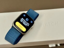 Apple/苹果 Watch Series 9 智能手表GPS+蜂窝款45毫米银色铝金属表壳风暴蓝色运动型表带M/L MRP93CH/A 实拍图