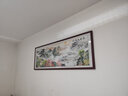 良品大师山水画办公室挂画中式客厅装饰画万里长城靠山图茶室字画风景壁画 富春山居图A1 55*170cm宣纸锦绫+有机玻璃+红褐色实木框（较小） 实拍图