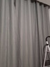 西漢（XIHAN）免打孔罗马伸缩杆窗帘简约成品卧室阳台客厅飘窗窗帘布隔断遮阳帘 雅灰色 适用宽2.1-2.6米【帘高2.0】双开 实拍图