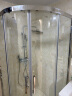 箭牌（ARROW）淋浴房玻璃隔断干湿分离浴屏家用弧扇形不锈钢卫生间玻璃门沐浴房 1000*1000 不锈钢【1999】现货 实拍图