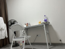 赛森电脑桌台式学生简易书桌家用可折叠桌写字桌出租房阳台化妆小桌子 桌椅组合（120*40单桌+折叠椅） 实拍图