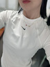 耐克女子透气训练上衣冬季举重长袖紧身速干轻便NIKE PRO FV7846 100白/黑 M 晒单实拍图