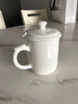 心去處德化羊脂玉瓷茶杯办公杯纯色陶瓷会议杯定制刻字公司采购水杯礼物 羊脂玉瓷观正办公杯（纯色简装） 实拍图