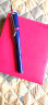 金豪（jinhao）619马卡龙学生钢笔礼盒正姿笔初学者学生书法练字钢笔可换墨囊元旦新年春节开学礼物 红绿蓝三色【铁盒】 蓝色墨囊 实拍图