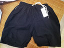 啄木鸟短裤男五分裤夏季新韩版宽松大码运动男士休闲沙滩裤百搭中裤男装 黑色+藏青 4XL 实拍图