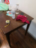 锦巢 餐桌实木餐桌椅组合北欧日式小户型饭桌现代简约长方形餐桌子橡胶木餐厅家具SCMY-2310 胡桃色（牛角椅） 单桌(1.2米) 实拍图