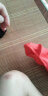 欧联霸运动套装短袖男夏季跑步服休闲两件套速干衣T恤五分裤足球训练服 红色 L（建议100-120斤） 实拍图
