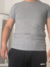 续点 短袖t恤男 纯色运动夏季休闲紧身圆领上衣白色修身衣服男士T恤衫 花灰色 2XL (180) （150-165斤左右） 实拍图