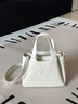 NINE WEST菜篮子包包女包奢侈品大容量手提包斜挎包女生日情人节礼物送女友 米白色【新升级-同色油边】 长28cm*宽14cm*高20cm 实拍图