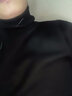 康坦汀 高领毛衣男秋冬保暖针织衫修身毛线衣服长袖百搭纯色内搭打底衫 黑色 3XL 实拍图