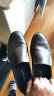 奥康（Aokang）男鞋英伦软面皮商务休闲皮鞋男真皮透气套脚可选冬季加绒棉鞋 棕色185219084 40 晒单实拍图