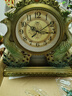康巴丝（Compas）挂钟古典欧式座钟2025款复古客厅装饰台钟创意卧室床头时钟石英钟 3019金兰 实拍图