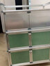 简易碗柜家用柜子茶水柜简约储物柜收纳柜铝合金装碗柜组装多功能碗橱厨房置物柜塑料 一层双门果绿色50*33*45cm晒图有礼！ 实拍图