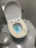 双妞马桶垫冬季保暖加厚家用马桶套垫圈拉链款坐便垫套防水马桶坐垫 保暖羊羔绒-蓝色1个装 实拍图