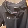 安德玛（Under Armour）polo衫男 2026秋季新款商务通勤快干透气运动休闲T恤短袖上衣男装 棉质混纺-舒适透气-刺绣logo 黑色 3XL 190/112 实拍图