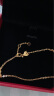 周大福母亲节礼物中版爆闪O字链 足金黄金项链素链(工费:220计价)EOF149 45cm 足金 约3.40g 实拍图