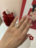 BOEAY莫桑钻石情侣纯银戒指女款求婚对钻戒钟久久结婚戒指表白送女朋友 【七仓发货/急速达】星辰女戒1克拉+男戒 实拍图