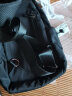 法德陆2020款胸包男休闲单肩斜挎包男士包包时尚帆布斜跨小背包胸前包 USB升级版黑色 实拍图