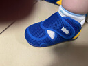 月星童鞋 日本进口学步鞋凉鞋 女童夏季镂空网面透气机能鞋男童关键鞋 蓝色 21 (内长13cm适合脚长12.5cm) 实拍图