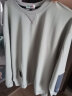 卡帝乐鳄鱼（CARTELO）卫衣男春秋季圆领长袖t恤男士外套男百搭宽松打底衫 灰色 3XL  实拍图
