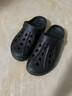 骆驼（CAMEL）洞洞鞋凉拖沙滩鞋男女情侣款漂流鞋 A122533037，黑色，男 42 实拍图