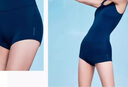 迪卡侬（DECATHLON）连体泳衣女连体裙保守大码温泉度假游泳衣泳装女大码泳衣NABWW 藏青蓝色new M -L/42 实拍图