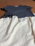 冰洋红2024年新款连衣裙子夏季女装夏天短袖棉麻衣服小个子显瘦两件衣服 深灰上衣+米白裙子 XL(建议105-115斤) 晒单实拍图