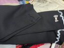 贝瑞加（Babyprints）儿童打底裤冬季宝宝加绒棉裤女孩加厚百搭长裤保暖裤子 黑130 实拍图